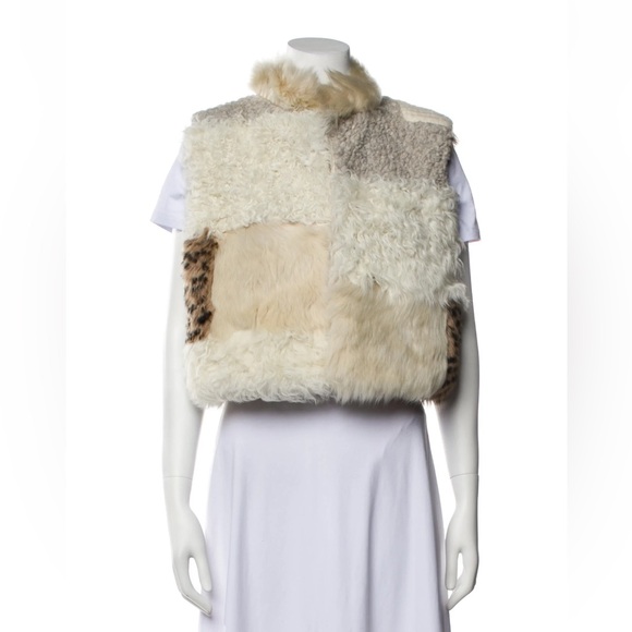 Sea New York Patchwork Fur Vest